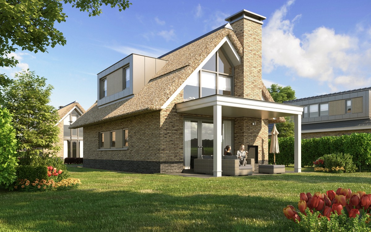 6 Personen und Stroh Dach - Noordwijkvakanties